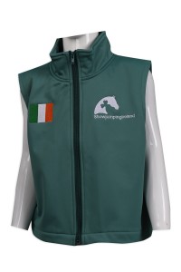 V188 design zip vest jacket 100 polyester Irish equestrian competition vest jacket store